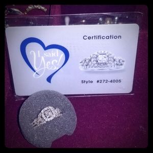 1/2 CTW Platinaire Bridal Set Sized 7.25